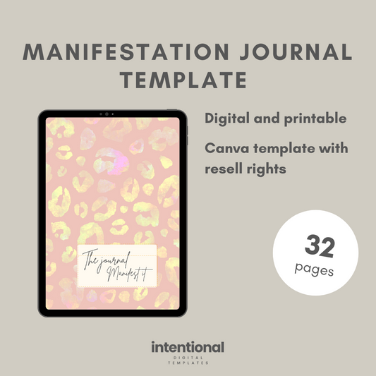 Manifestation Journal Template